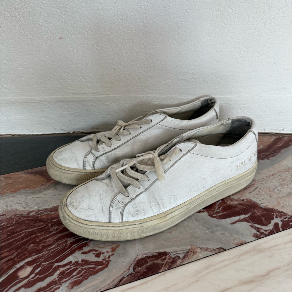 Common Projects White Leather Sneakers - size 37